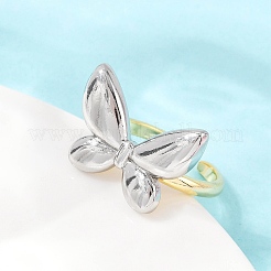 Латунные регулируемые открытые манжеты для женщин&nbsp;RJEW-Q030-03GP