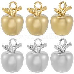 10 шт. 2-х цветный брелок из нержавеющей стали 304&nbsp;STAS-BBC0007-29