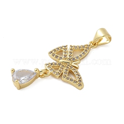 Латунные микро проложить кубического циркония подвески&nbsp;KK-P293-17G