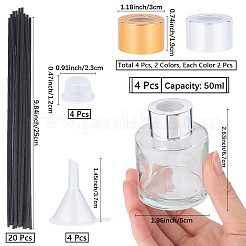 4 шт. стеклянный флакон для ароматерапии&nbsp;AJEW-CP0006-11