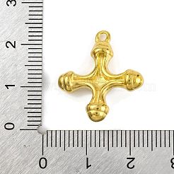 Подвески-кресты из синтетического малахита и нержавеющей стали 304&nbsp;LS-STAS-H221-01G-04