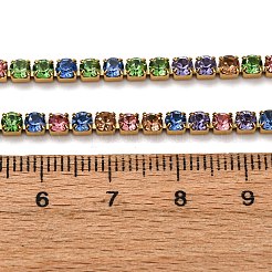 Женские цепочки-чашки со стразами из нержавеющей стали 304&nbsp;NJEW-G175-01G-01