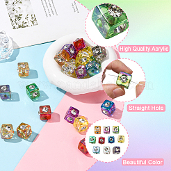 30шт. акриловые бусины с имитацией желе&nbsp;OACR-SC0002-46