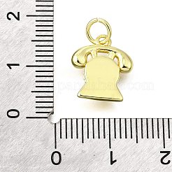 Латунные микро проложить кубического циркония подвески&nbsp;KK-V007-24G