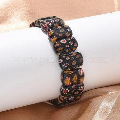 Браслеты ручной работы из бисера миллефиори лэмпворк для мужчин и женщин&nbsp;BJEW-G738-01A-02