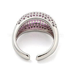 Запонки из латуни с покрытием из настоящей платины и прозрачным цирконием с микропаве&nbsp;RJEW-L113-016P-02