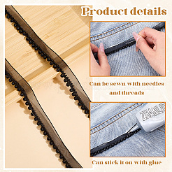 10 ярд полиэстеровой и пластиковой жемчужной ленты&nbsp;OCOR-CY0001-78B