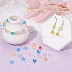 630шт 15 стильные экологически чистые прозрачные акриловые бусины&nbsp;TACR-YW0001-35