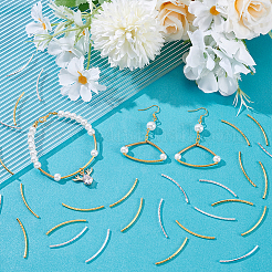 200шт 2 цвета латунные бусины трубки&nbsp;KK-UN0003-79