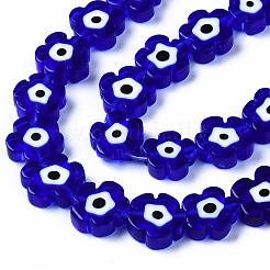 Бусы лэмпворк ручной работы&nbsp;X-LAMP-N023-002B-02