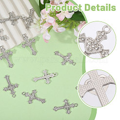 Подвески со стразами из сплава 60 шт.&nbsp;ALRI-CA0001-14