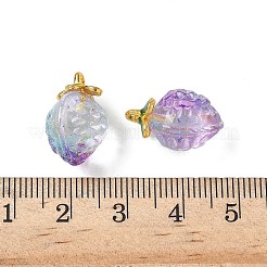 Прозрачные стеклянные подвески&nbsp;GLAA-P072-03G-11