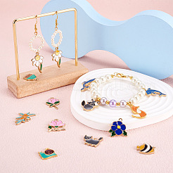 Подвески из сплава с покрытием в 52 стилях&nbsp;ENAM-CD0001-21-RS