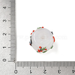 Бусины ручной работы в технике лэмпворк с неровностями&nbsp;LAMP-M025-01A