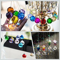 Стеклянные подвески каплевидный прозрачный k9&nbsp;GLAA-SP0001-22