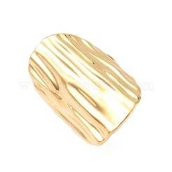 Овальные массивные манжетные кольца из нержавеющей стали марки 304&nbsp;RJEW-S626-05G