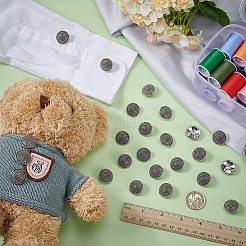 24 шт. пуговицы из сплава&nbsp;BUTT-FG0001-44