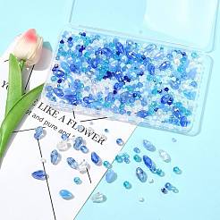 480шт 18 цвета гальванические стеклянные бусины&nbsp;EGLA-FS0001-53