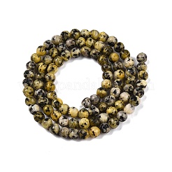 Окрашенные природные белый нефрит бисер пряди&nbsp;G-T140-4mm-B04