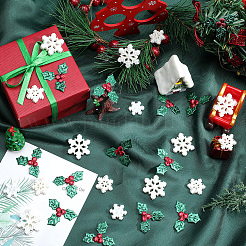 160шт 4 вида стилей Рождественская тема непрозрачные кабошоны из смолы&nbsp;RESI-SC0005-80A