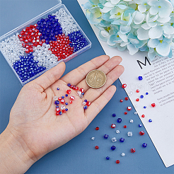 18 нити 9 стилей прозрачные гальванические стеклянные бусины&nbsp;GLAA-DC0001-48