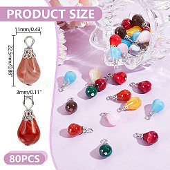 80шт. Акриловые подвески с имитацией драгоценных камней&nbsp;PALLOY-HY00100