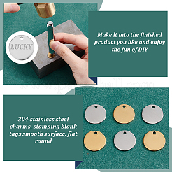 60 шт. 2-х цветные подвески из нержавеющей стали 304&nbsp;STAS-PH0005-87