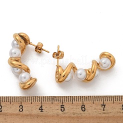 Серьги-гвоздики из нержавеющей стали 304&nbsp;EJEW-L287-067G