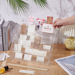 7-ярусные акриловые подставки для ювелирных изделий&nbsp;ODIS-WH0030-175C-01