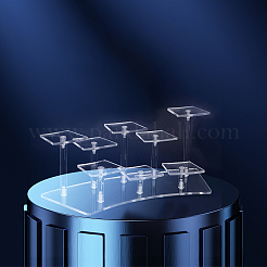 Прозрачные акриловые минифигурки с 8 слотом&nbsp;ODIS-WH0043-29A