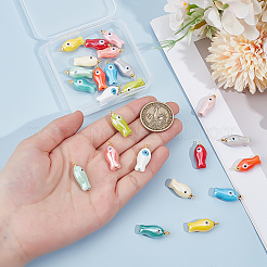 24 шт. 12-х цветные фарфоровые подвески&nbsp;PALLOY-PH01867