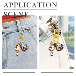 1шт подвесные украшения из эмали из сплава&nbsp;HJEW-TA0001-25