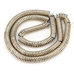 Гальванизировать немагнитных синтетический гематит бисер пряди&nbsp;G-T061-177