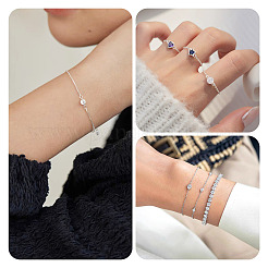 925 подвеска-коннектор из стерлингового серебра с паве циркония&nbsp;STER-TAC0001-05