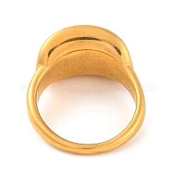 Ионное покрытие (ip) овальные кольца из нержавеющей стали 304 для женщин&nbsp;RJEW-S414-54B-G