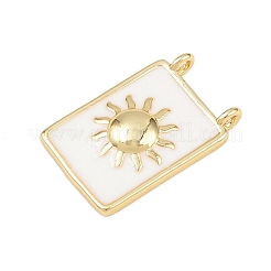 Латунь эмаль подвески&nbsp;KK-L251-01G-D04