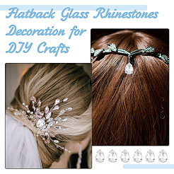 60 шт. каплевидный пришивной стразы&nbsp;RGLA-DC0001-06