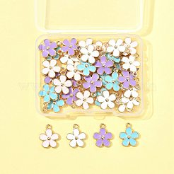 40шт 4 цвета сплава эмаль подвески&nbsp;ENAM-FS0003-37