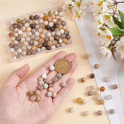 3 нити натуральных бамбуковых листьев агата круглые бусины нити&nbsp;G-OC0004-60