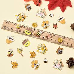 24шт 12 стиля подвески из сплава с эмалью&nbsp;ENAM-FS0004-02