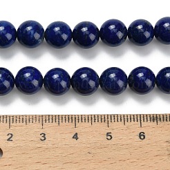 Нитки бусины из натурального ляписа-лазури&nbsp;G-L642-B05-8mm