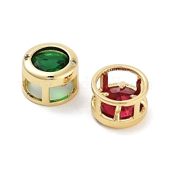 Покрытие стойки латунные микро-паве кубические подвески-скользящие&nbsp;KK-Z064-37G