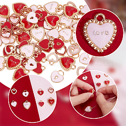 80шт 8 стиля подвески из сплава с эмалью&nbsp;ENAM-NB0002-21