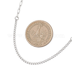 Ожерелья из витой цепи из нержавеющей стали 304 для женщин и мужчин&nbsp;NJEW-JN05797