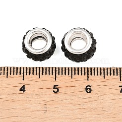 Горный хрусталь из полимерной глины европейские бусины с большим отверстием&nbsp;FPDL-R002-01