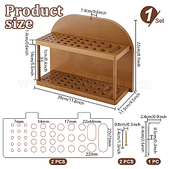Деревянная подставка для ручек&nbsp;ODIS-WH0025-240