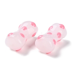 Ручной работы ухабистым Шарики Lampwork&nbsp;LAMP-C012-01A