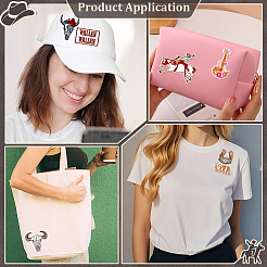 25 шт. полиэстеровые нашивки в стиле ковбоя&nbsp;PATC-ME0001-26