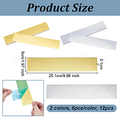 12 шт. 2-х цветная алюминиевая фурнитура для броши&nbsp;AJEW-OC0013-37