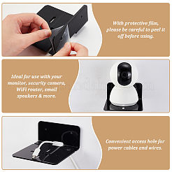 Акриловая настенная клейкая полка для камеры с железным винтом&nbsp;ODIS-WH0002-86A